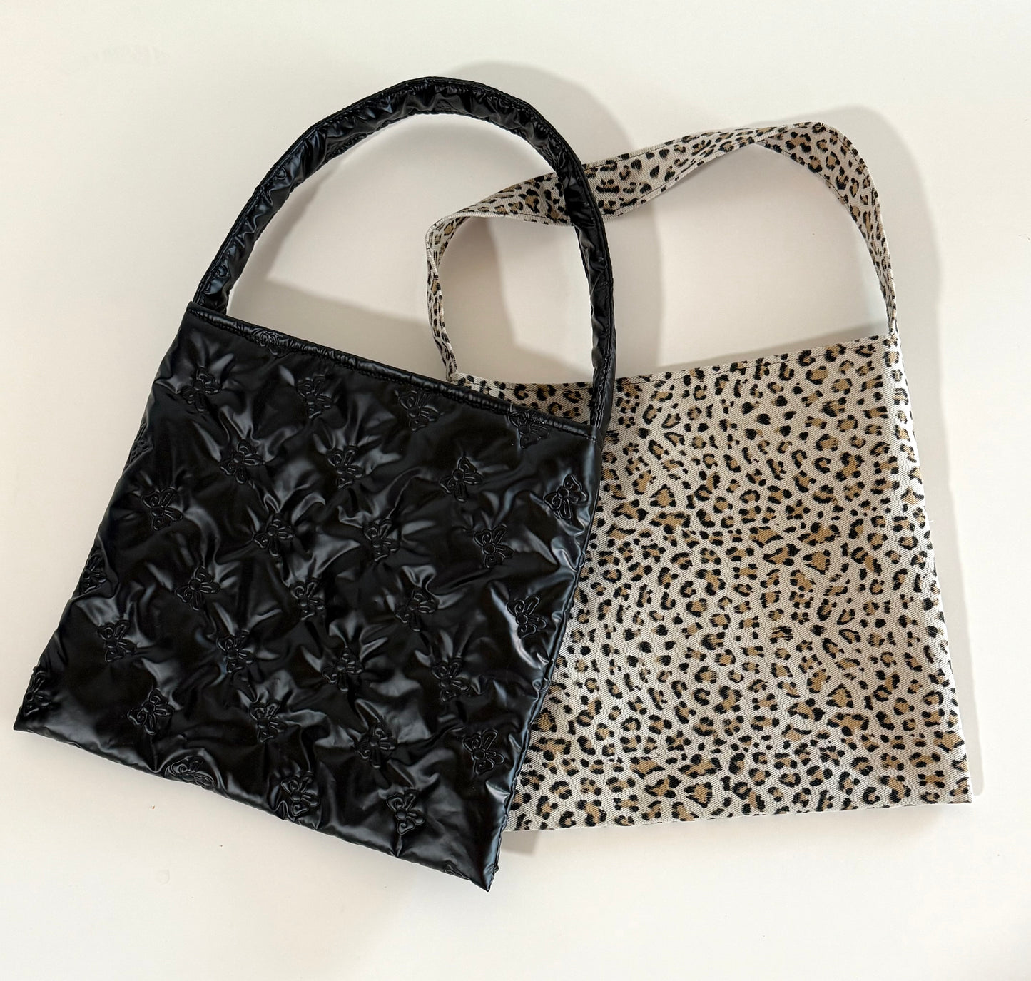 ELLO Bag / Black Bows & Leopard