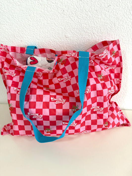 Cherry Bomb Waterproof Shopper Bag(Sample)