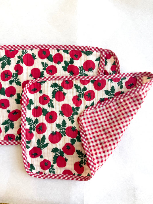 Tomato Gauze Kitchen Cloth