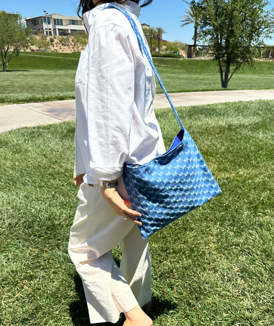Denim Ribbon bag